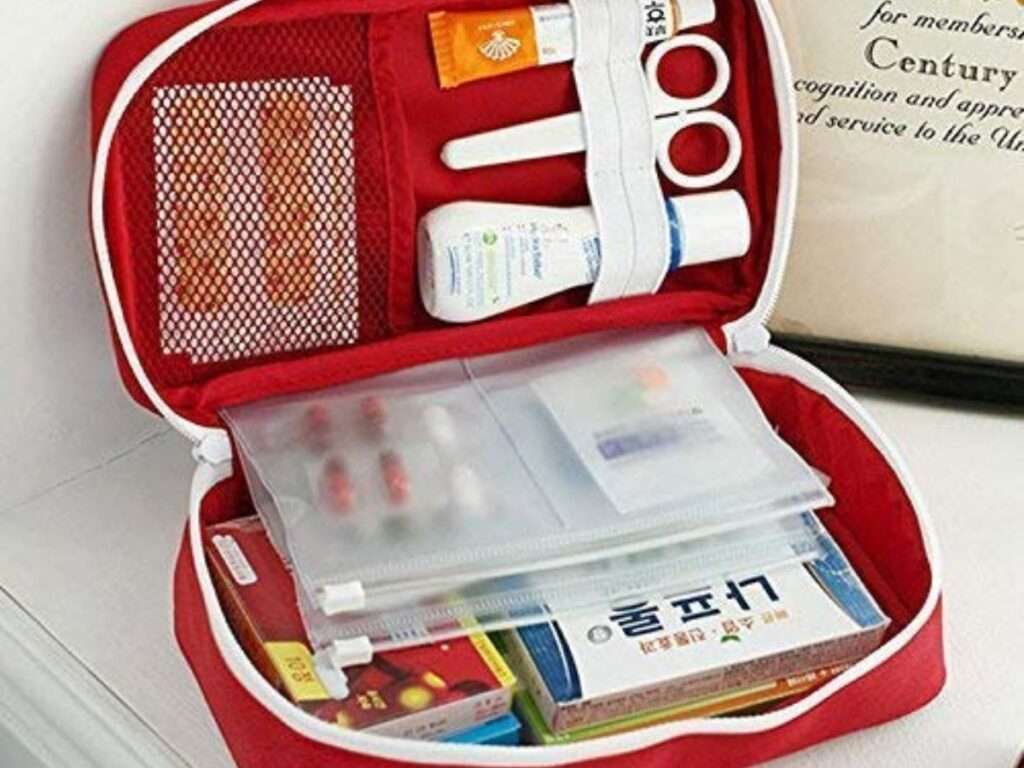 Before travelling, don't forget to pack first aid kit