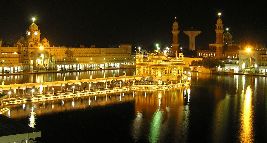 Golden Temple Amritsar Night View