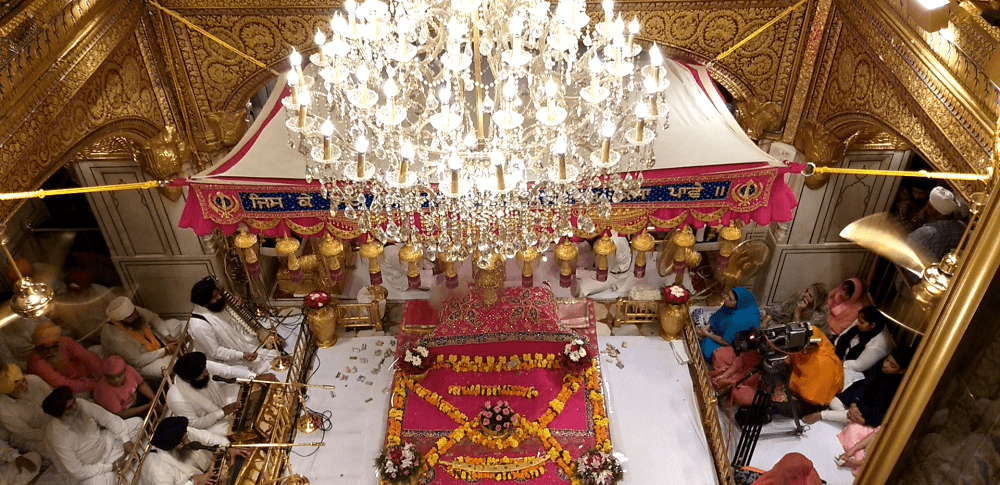 Inside view of Golden Temple Amritsar