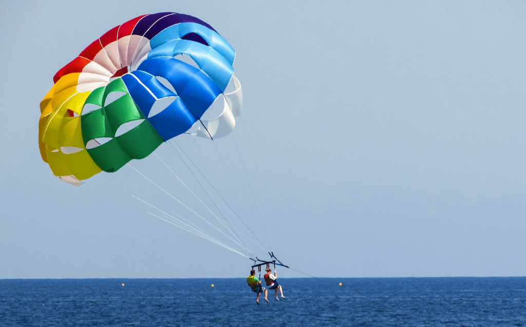 Paragliding at Vagator Beach