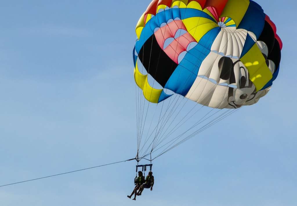Paragliding at Baga beach Goa